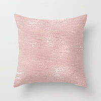 HKM-192019 Nordic Style Metallic Rose Gold Throw Pillow Cover - 45x45 cm, 100% Polyester, Multiple Color Options