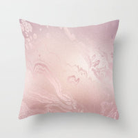 HKM-192019 Nordic Style Metallic Rose Gold Throw Pillow Cover - 45x45 cm, 100% Polyester, Multiple Color Options