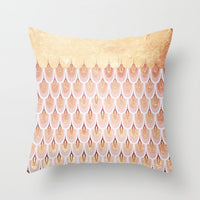 HKM-192019 Nordic Style Metallic Rose Gold Throw Pillow Cover - 45x45 cm, 100% Polyester, Multiple Color Options