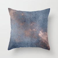 HKM-192019 Nordic Style Metallic Rose Gold Throw Pillow Cover - 45x45 cm, 100% Polyester, Multiple Color Options