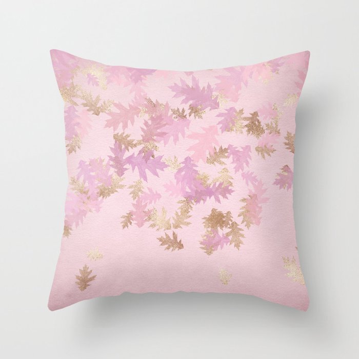 HKM-192019 Nordic Style Metallic Rose Gold Throw Pillow Cover - 45x45 cm, 100% Polyester, Multiple Color Options