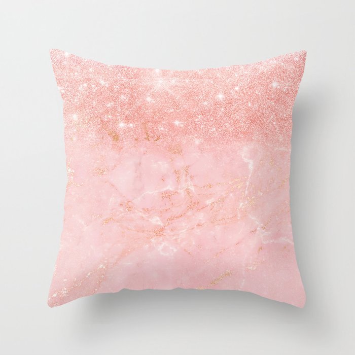 HKM-192019 Nordic Style Metallic Rose Gold Throw Pillow Cover - 45x45 cm, 100% Polyester, Multiple Color Options