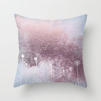 HKM-192019 Nordic Style Metallic Rose Gold Throw Pillow Cover - 45x45 cm, 100% Polyester, Multiple Color Options