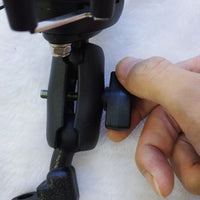 HKM-192019 Universal Mobile Phone Holder for Motorcycles and Electric Vehicles with Rearview Mirror and Handle Installation