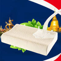 HKM-192083 Natural Latex Cervical Pillow for Healthy Sleep, 10.1-15cm Adjustable Height, 100% Imported Latex