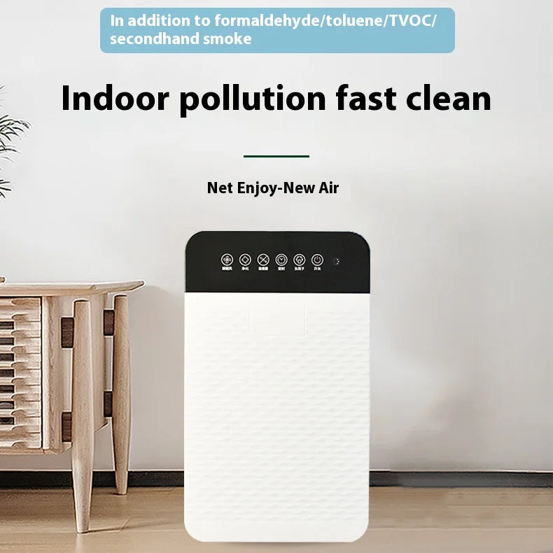 KTX-192147 Portable HEPA Air Purifier with Negative Ion Technology for Effective Formaldehyde and Haze Removal, Touch Control, UV Sterilization, Ideal for 200-300 sq. ft Rooms