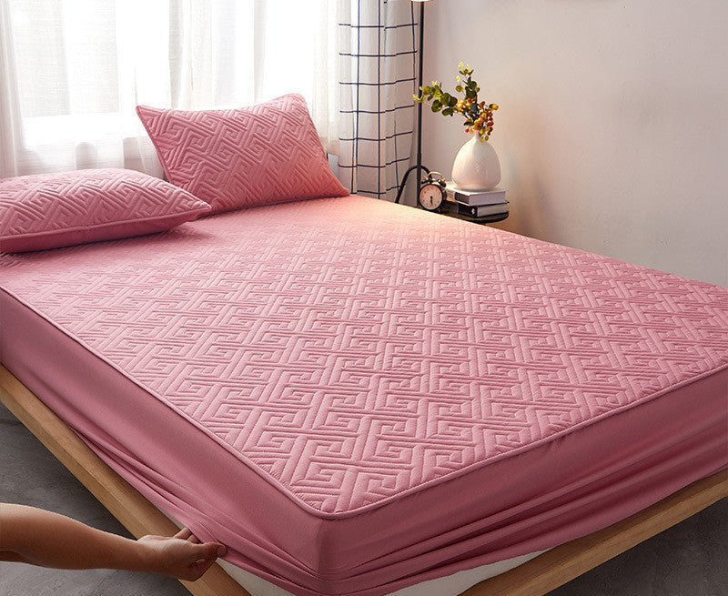 HKM-192275 Non-Slip Quilted Padded Mattress with Various Bedding Options and Sizes