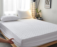 HKM-192275 Non-Slip Quilted Padded Mattress with Various Bedding Options and Sizes