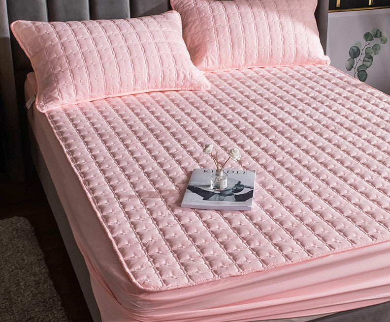 HKM-192275 Non-Slip Quilted Padded Mattress with Various Bedding Options and Sizes