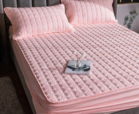HKM-192275 Non-Slip Quilted Padded Mattress with Various Bedding Options and Sizes