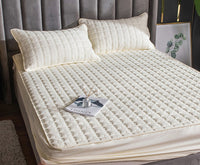 HKM-192275 Non-Slip Quilted Padded Mattress with Various Bedding Options and Sizes