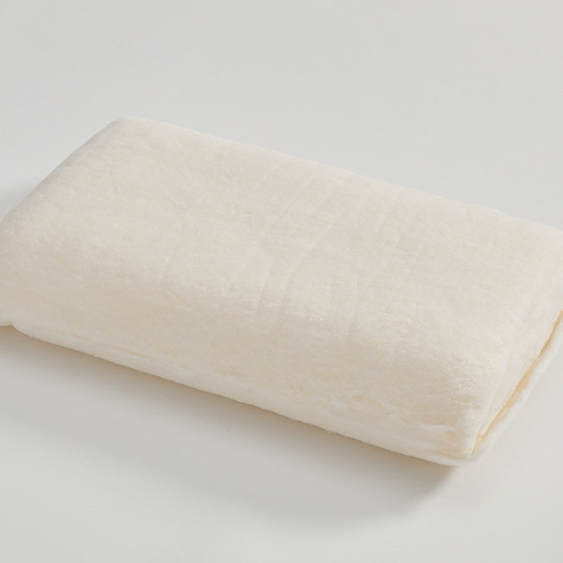 HKM-192275 Soybean Fiber Rectangular Cervical Pillow, Height 10.1-15cm, White