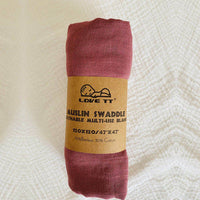 HKM-192531 Bamboo Cotton Dyed Wrap Towel for Newborns - Soft, Absorbent & Breathable 120x120cm