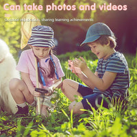 HKM-192531 Children's Portable 2-Inch Handheld HD Microscope for Nature Exploration and Learning