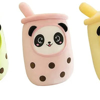 HKM-192595 Plush Boba Milk Tea Cup Pillow Stuffed Toy - Soft PP Cotton, Available in 24/35/50cm