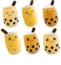 HKM-192595 Plush Boba Milk Tea Cup Pillow Stuffed Toy - Soft PP Cotton, Available in 24/35/50cm