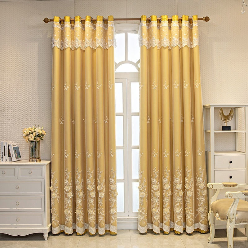 HKM-192659 Modern Double Open Curtain Set for Bedroom Shading – Various Sizes Available