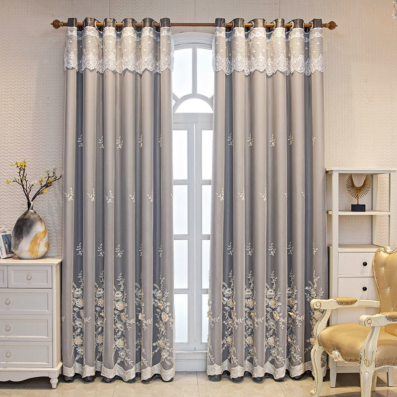 HKM-192659 Modern Double Open Curtain Set for Bedroom Shading – Various Sizes Available