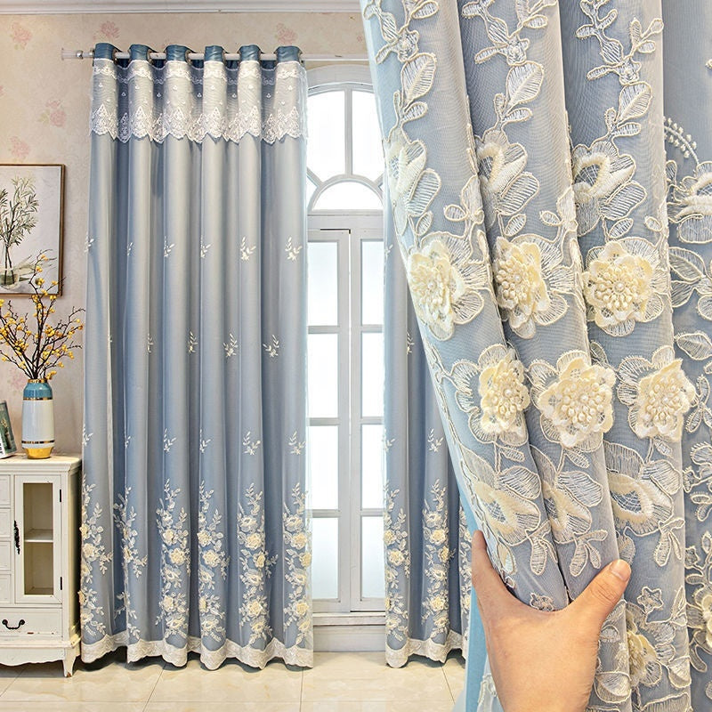 HKM-192659 Modern Double Open Curtain Set for Bedroom Shading – Various Sizes Available
