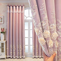 HKM-192659 Modern Double Open Curtain Set for Bedroom Shading – Various Sizes Available