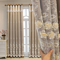 HKM-192659 Modern Double Open Curtain Set for Bedroom Shading – Various Sizes Available