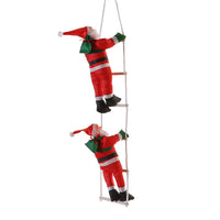 HKM-192723 Santa Claus Ladder Christmas Ornaments - Multiple Sizes Available in Plastic