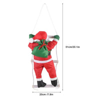 HKM-192723 Santa Claus Ladder Christmas Ornaments - Multiple Sizes Available in Plastic