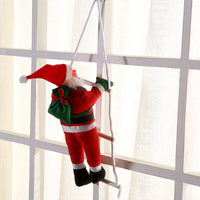 HKM-192723 Santa Claus Ladder Christmas Ornaments - Multiple Sizes Available in Plastic