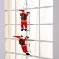 HKM-192723 Santa Claus Ladder Christmas Ornaments - Multiple Sizes Available in Plastic