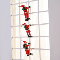 HKM-192723 Santa Claus Ladder Christmas Ornaments - Multiple Sizes Available in Plastic