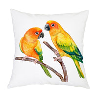 HKM-192787 Nordic Bird Pattern Flannel Pillowcase - 45x45cm, Polyester Print Design