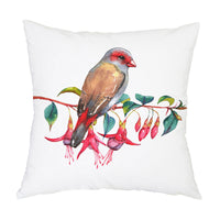 HKM-192787 Nordic Bird Pattern Flannel Pillowcase - 45x45cm, Polyester Print Design