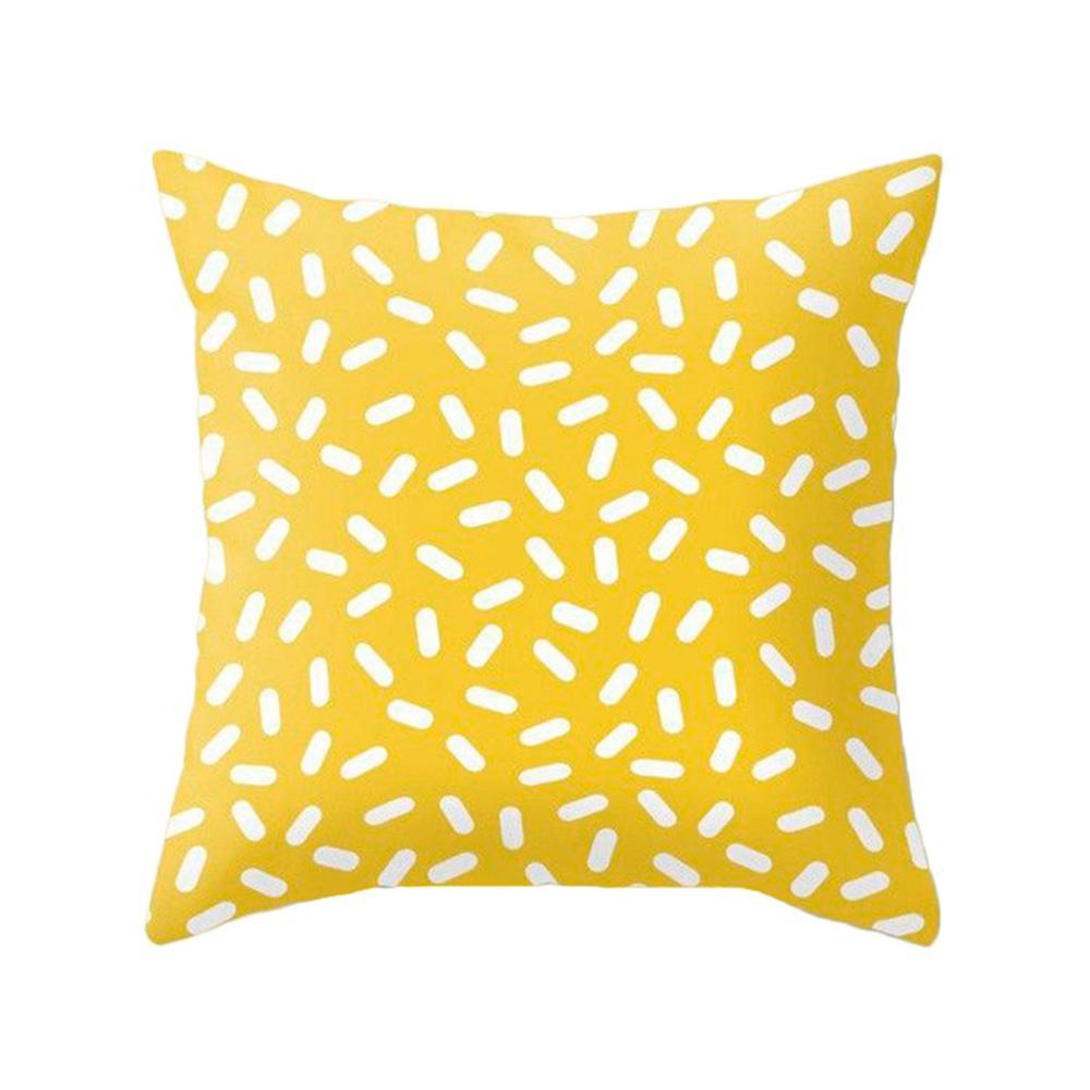 HKM-192787 Northern Europe Geometric Plush Cushion Cover - 45x45cm, Soft PP Cotton Fiber, Decorative Pillow Case