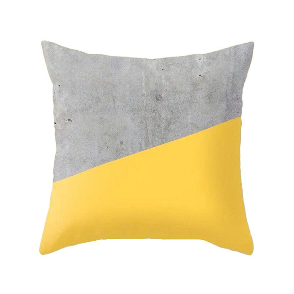 HKM-192787 Northern Europe Geometric Plush Cushion Cover - 45x45cm, Soft PP Cotton Fiber, Decorative Pillow Case