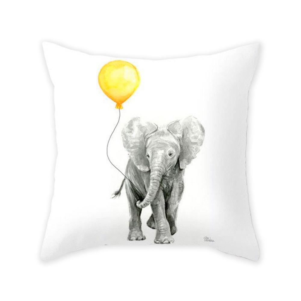 HKM-192787 Northern Europe Geometric Plush Cushion Cover - 45x45cm, Soft PP Cotton Fiber, Decorative Pillow Case