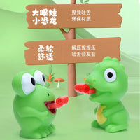 HKM-193107 Cute Frog Dinosaur Squeeze Toy for Stress Relief and Anxiety Reduction