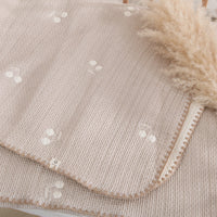 HKM-193107 Double-Sided Cotton Embroidery Baby Blanket - 100x110cm for All Seasons