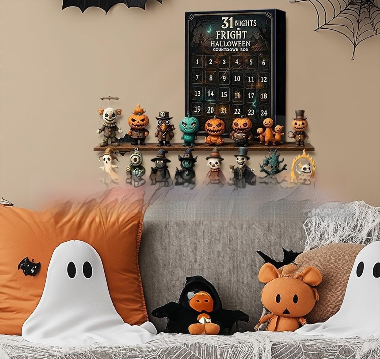 HKM-193235 31 Night Halloween Countdown Doll Blind Box – Resin Craft Advent Surprise
