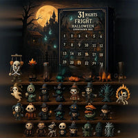 HKM-193235 31 Night Halloween Countdown Doll Blind Box – Resin Craft Advent Surprise