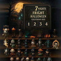 HKM-193235 31 Night Halloween Countdown Doll Blind Box – Resin Craft Advent Surprise