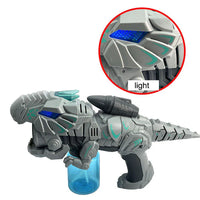HKM-193363 Mecha Dinosaur Bubble Maker with Light and Music for Kids, Fun Outdoor Soap Bubble Toy