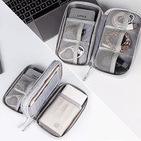 HKM-193363 Multifunctional Waterproof Storage Bag for Cables and Power Banks - Travel & Daily Use