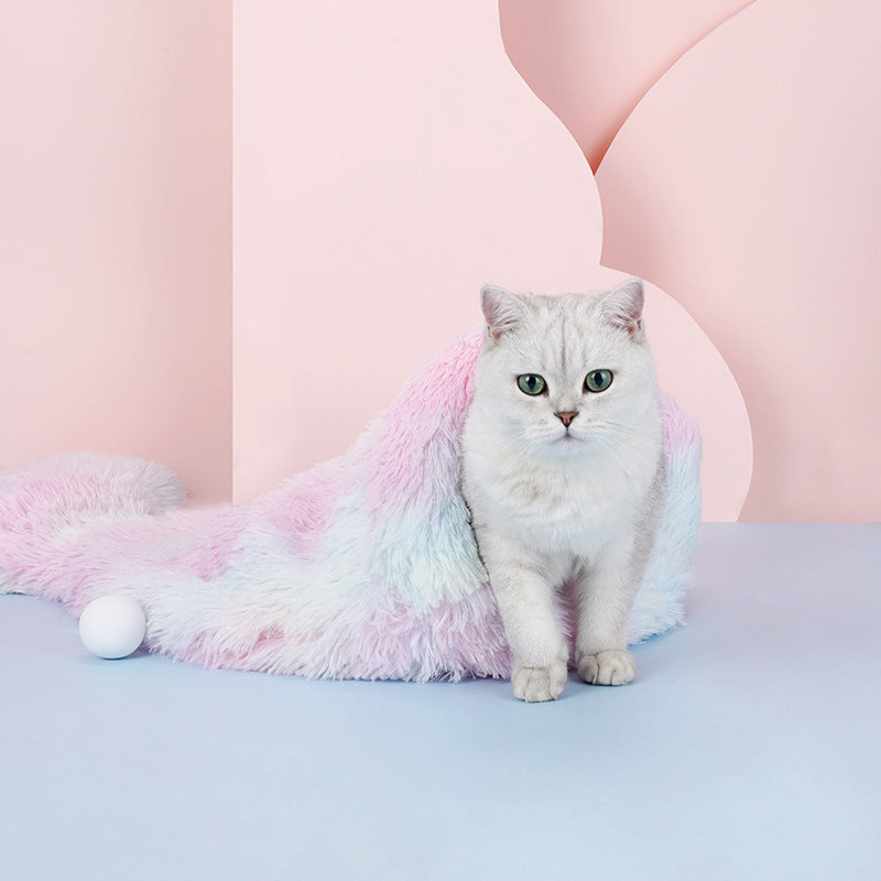 HKM-193491 Zeze Mermaid Sleeping Bag Cat Litter Pet Mat Sleeping Litter Winter Warm Super Small Dog Kennel Dog Mat Kennel