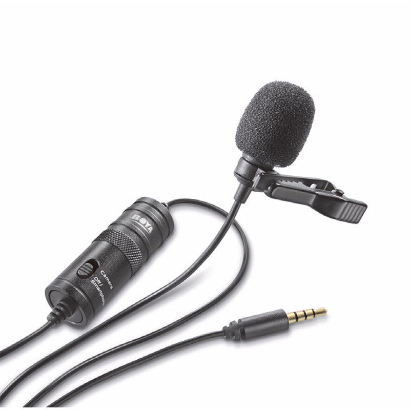 KTX-193811 Professional Omnidirectional Lavalier Microphone for Cameras with 3.5mm Universal Connection