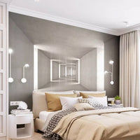 HKM-193939 Industrial Style 3D Three-Dimensional Extended Space Wallpaper for Living Room or Bar
