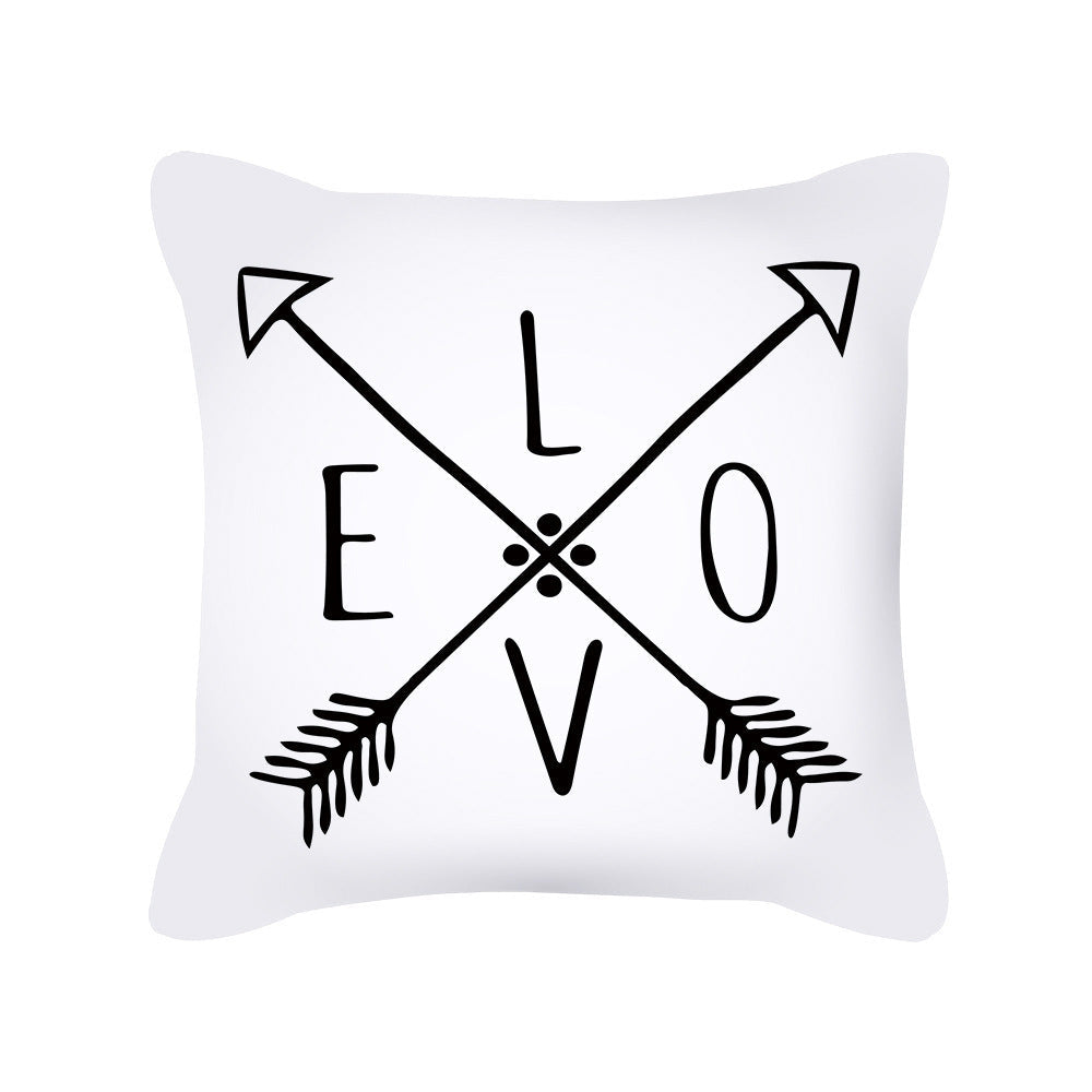 HKM-193939 Nordic Style Peach Skin Pillowcase for Cozy Home Decor