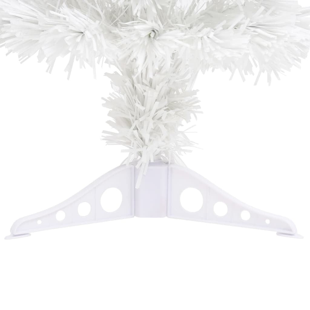 HKM-194067 64 cm White Artificial Christmas Tree with LED and Fiber Optic Lights