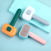 HKM-194195 Stainless Steel Cat and Dog Grooming Comb – Open-Knot Hair Brush for Gentle Massaging and Cleaning