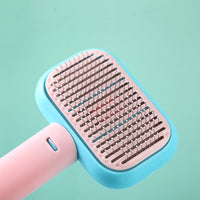 HKM-194195 Stainless Steel Cat and Dog Grooming Comb – Open-Knot Hair Brush for Gentle Massaging and Cleaning