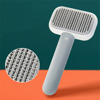 HKM-194195 Stainless Steel Cat and Dog Grooming Comb – Open-Knot Hair Brush for Gentle Massaging and Cleaning